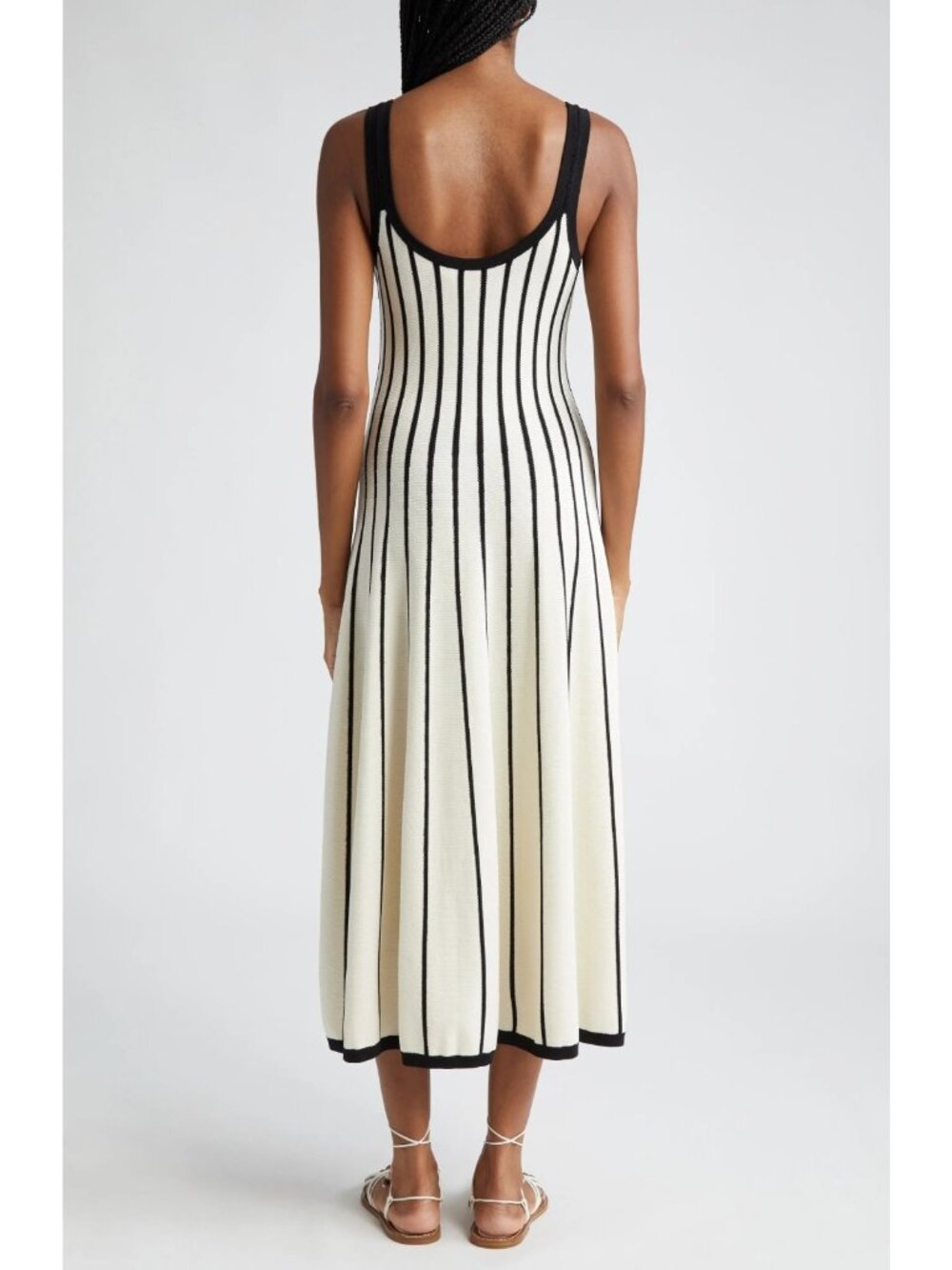 Zimmermann Matchmaker Womens Sweater Midi Dress Cream / Black Size 3 / US 10 - Picture 3 of 6